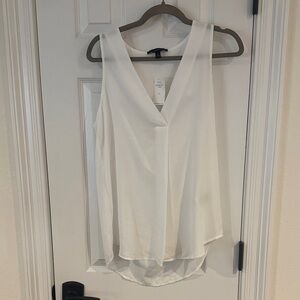 Banana Republic V-Neck White Blouse